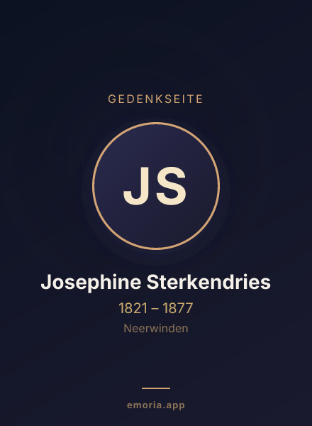 Gedenkportrait von Josephine Sterkendries
