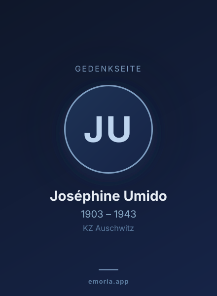 Gedenkportrait von Joséphine Umido
