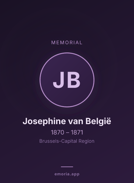 Memorial portrait of Josephine van België