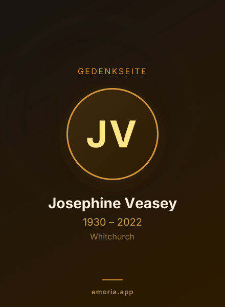 Gedenkportrait von Josephine Veasey