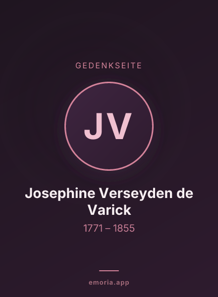 Gedenkportrait von Josephine Verseyden de Varick