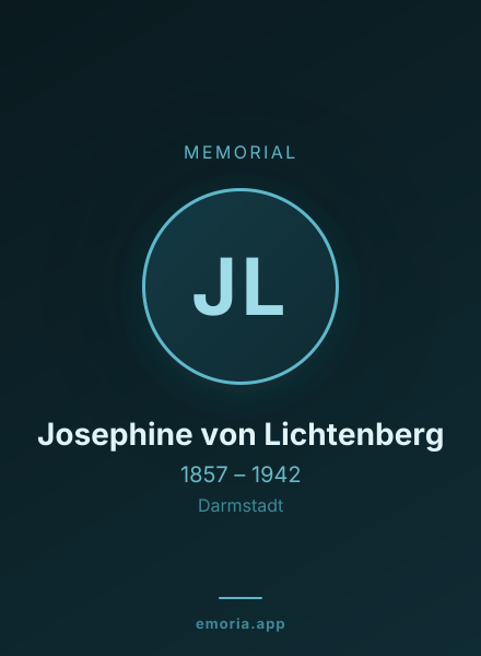 Memorial portrait of Josephine von Lichtenberg