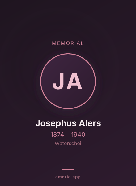 Memorial portrait of Josephus Alers
