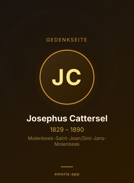 Gedenkportrait von Josephus Cattersel