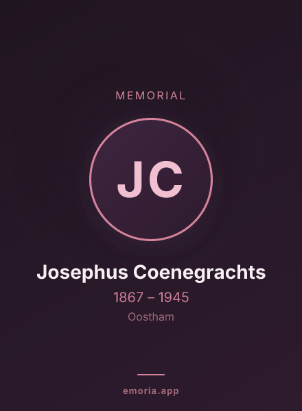 Memorial portrait of Josephus Coenegrachts