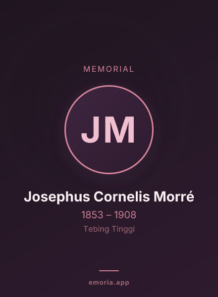 Memorial portrait of Josephus Cornelis Morré
