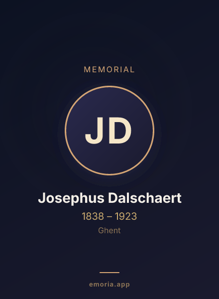 Memorial portrait of Josephus Dalschaert