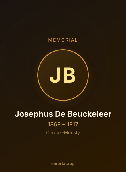 Memorial portrait of Josephus De Beuckeleer
