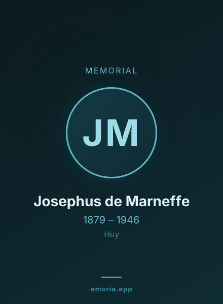 Memorial portrait of Josephus de Marneffe