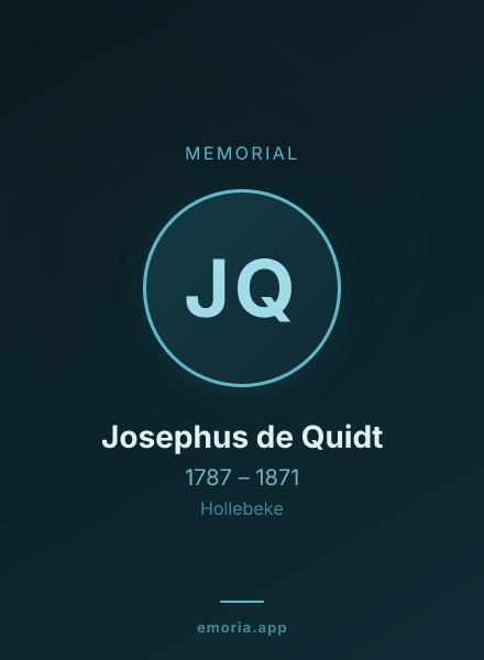 Memorial portrait of Josephus de Quidt