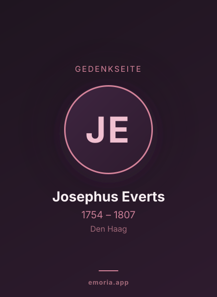 Gedenkportrait von Josephus Everts