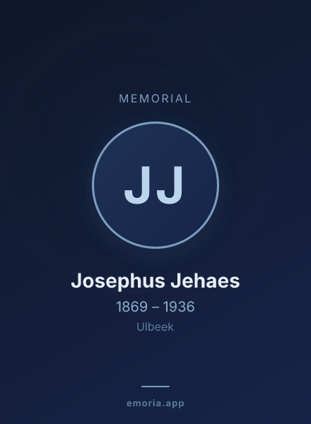 Memorial portrait of Josephus Jehaes