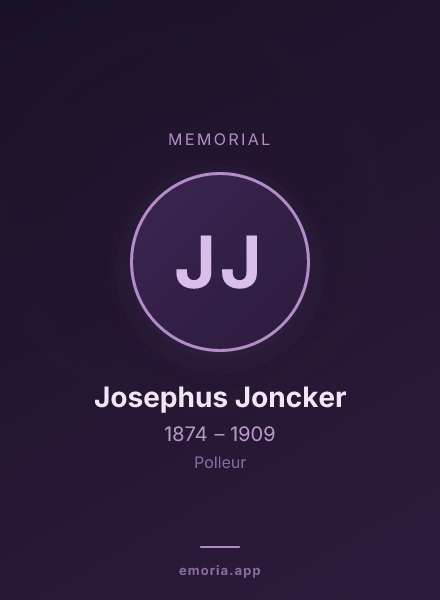 Memorial portrait of Josephus Joncker