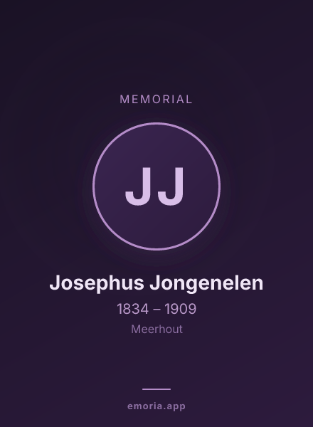 Memorial portrait of Josephus Jongenelen