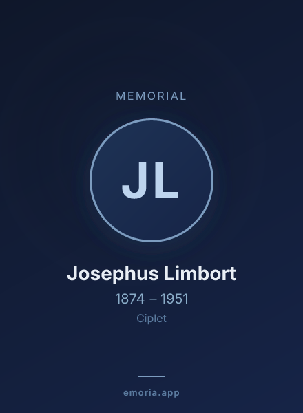 Memorial portrait of Josephus Limbort