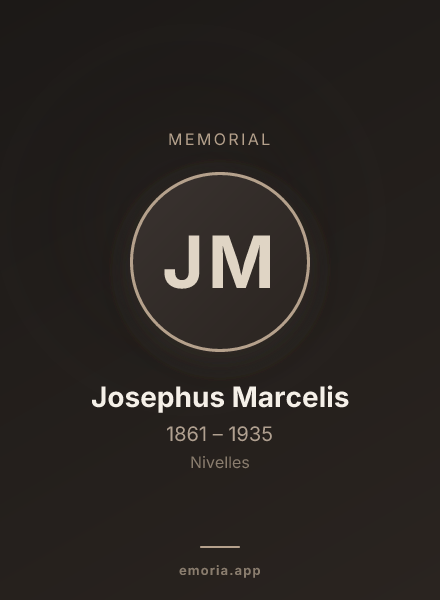 Memorial portrait of Josephus Marcelis