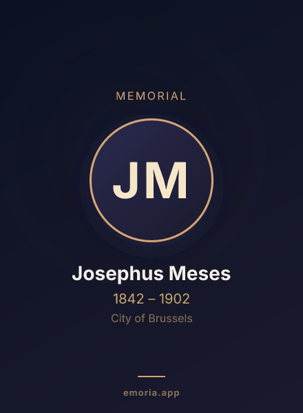 Memorial portrait of Josephus Meses
