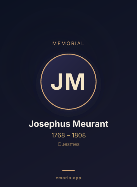 Memorial portrait of Josephus Meurant
