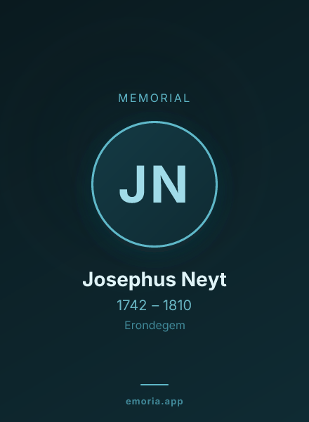 Memorial portrait of Josephus Neyt