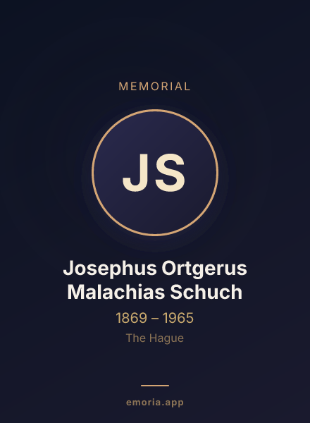 Memorial portrait of Josephus Ortgerus Malachias Schuch