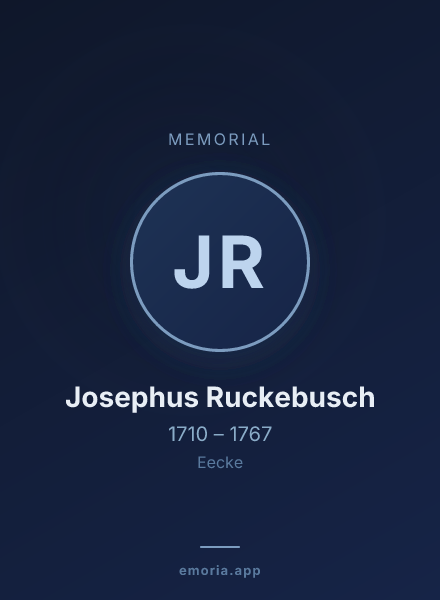 Memorial portrait of Josephus Ruckebusch