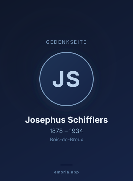 Gedenkportrait von Josephus Schifflers