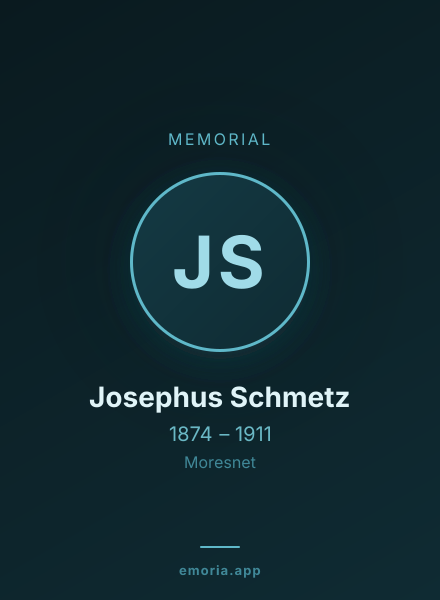 Memorial portrait of Josephus Schmetz