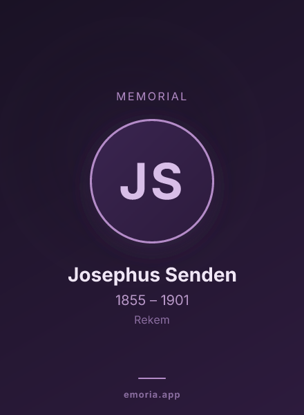 Memorial portrait of Josephus Senden