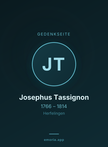 Gedenkportrait von Josephus Tassignon