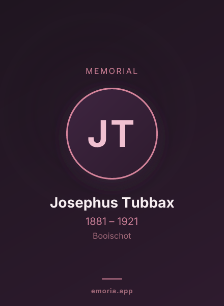 Memorial portrait of Josephus Tubbax