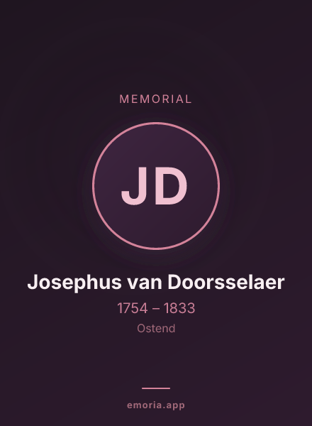 Memorial portrait of Josephus van Doorsselaer