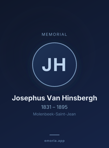 Memorial portrait of Josephus Van Hinsbergh