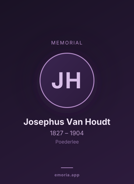 Memorial portrait of Josephus Van Houdt