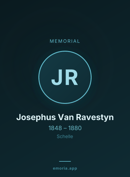 Memorial portrait of Josephus Van Ravestyn