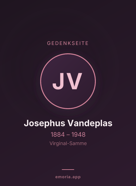 Gedenkportrait von Josephus Vandeplas