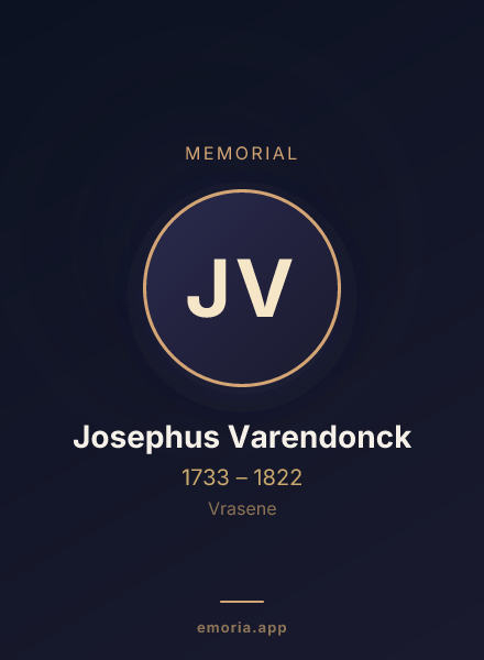 Memorial portrait of Josephus Varendonck