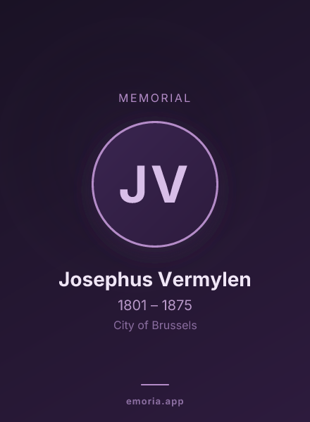 Memorial portrait of Josephus Vermylen