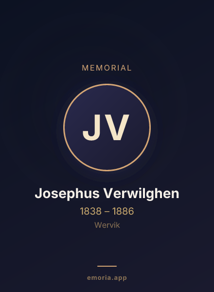 Memorial portrait of Josephus Verwilghen