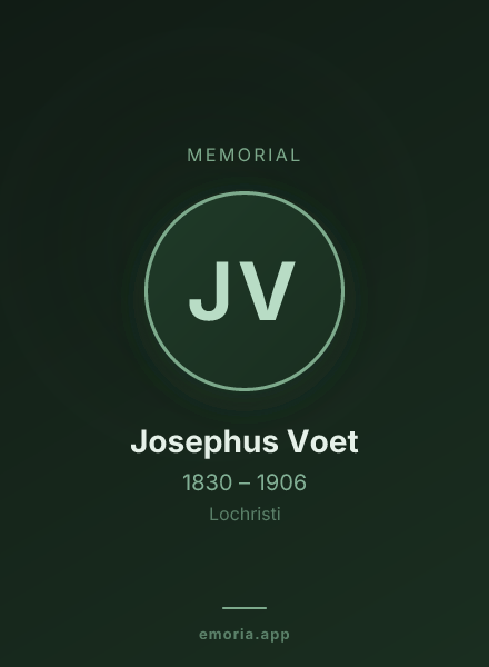 Memorial portrait of Josephus Voet