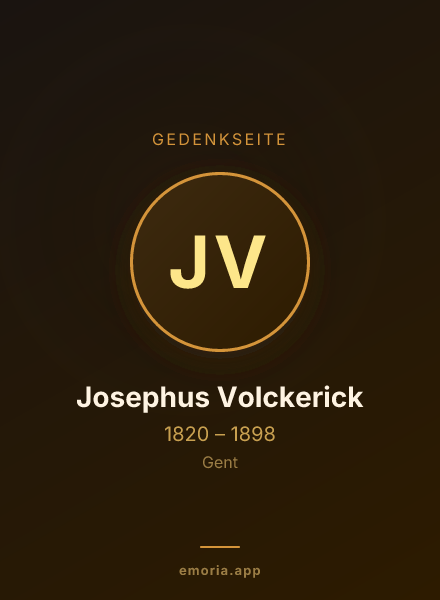 Gedenkportrait von Josephus Volckerick