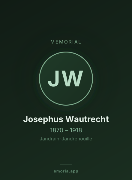 Memorial portrait of Josephus Wautrecht