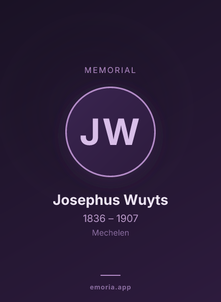 Memorial portrait of Josephus Wuyts