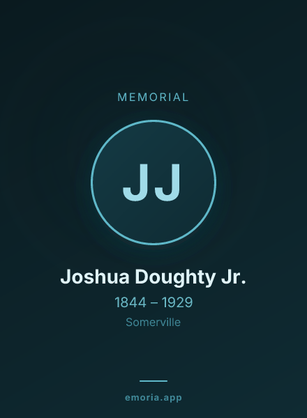 Memorial portrait of Joshua Doughty Jr.