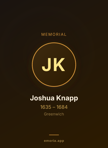 Memorial portrait of Joshua Knapp