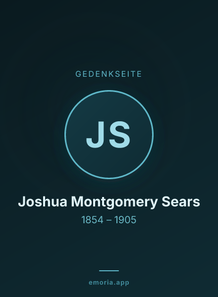 Gedenkportrait von Joshua Montgomery Sears