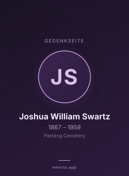 Gedenkportrait von Joshua William Swartz