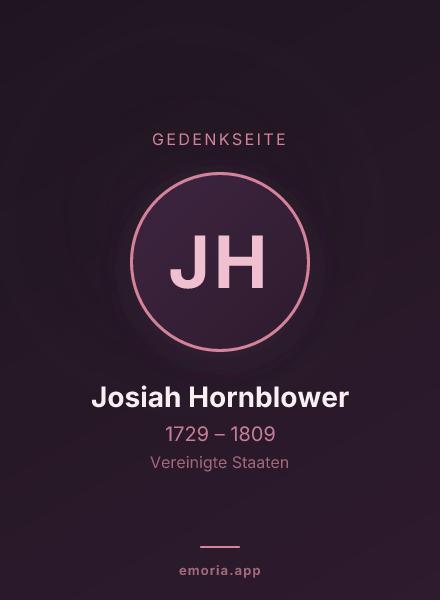 Gedenkportrait von Josiah Hornblower