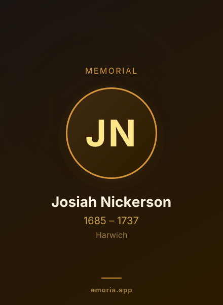 Memorial portrait of Josiah Nickerson