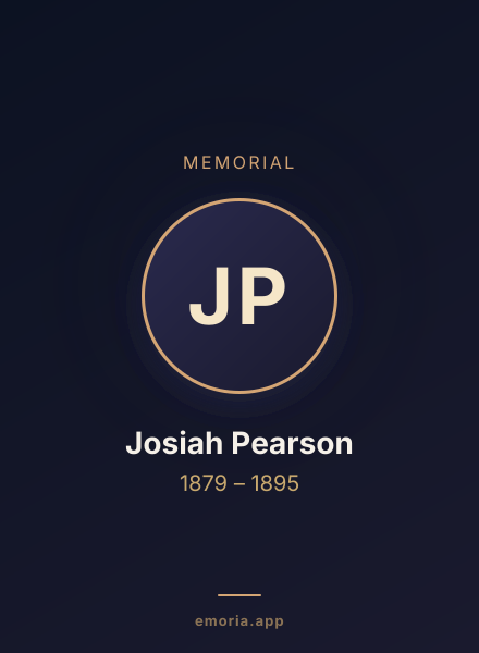 Memorial portrait of Josiah Pearson