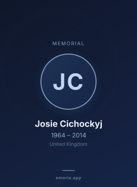 Memorial portrait of Josie Cichockyj